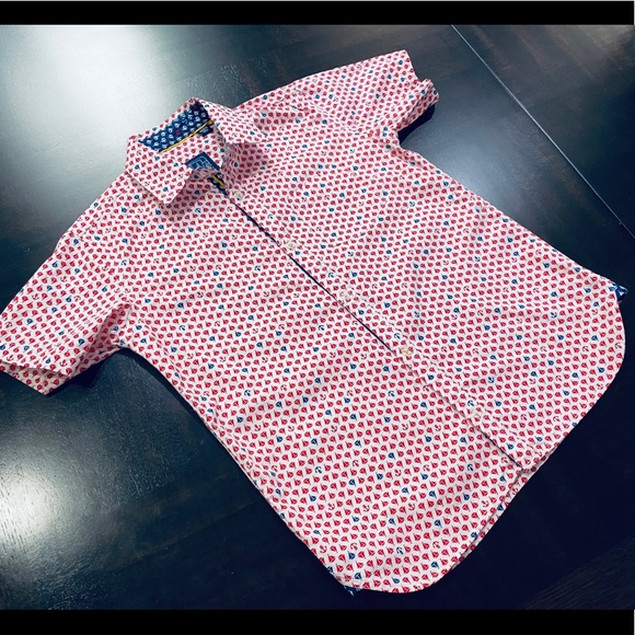 TukTuk SAILBOATS RED - BOYS SHORT SLEEVE Size 7-8 - Picture 5 of 11